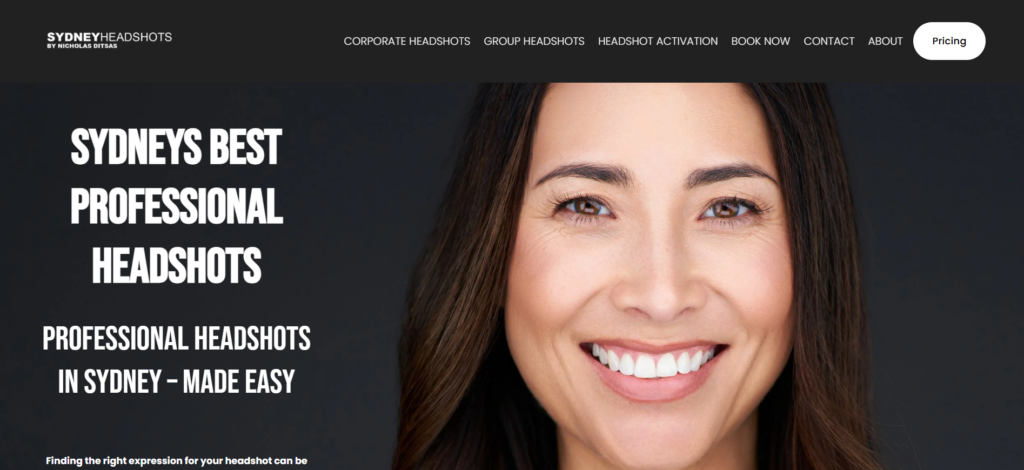 Sydney Headshots by Nicholas Ditsas homepage
