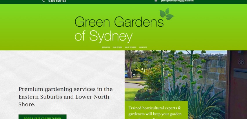 green gardens of sydney homepage