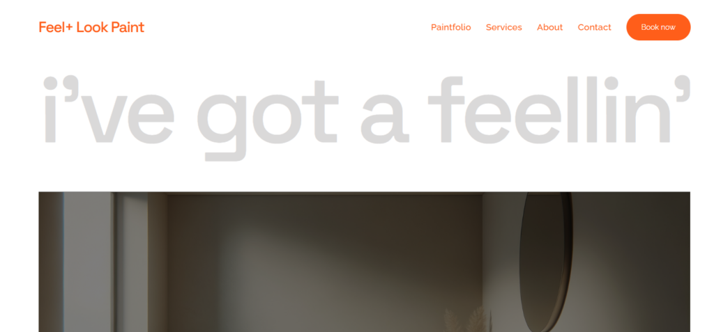 feel look paint homepage